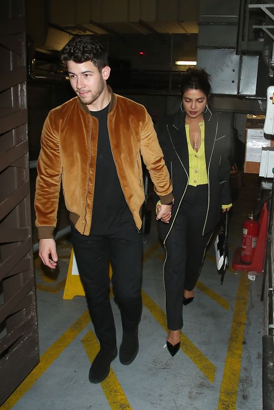 PRIYANKA CHOPRA and Nick Jonas at Delaunay Restaurant in London 12/22/2018