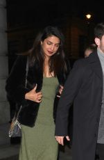 PRIYANKA CHOPRA and Nick Jonas at Sketch Restaurant in London 12/28/2018