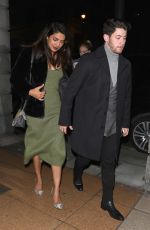 PRIYANKA CHOPRA and Nick Jonas at Sketch Restaurant in London 12/28/2018