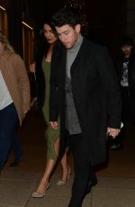 PRIYANKA CHOPRA and Nick Jonas at Sketch Restaurant in London 12/28/2018