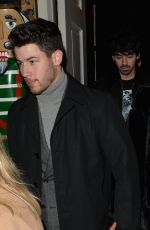 PRIYANKA CHOPRA and Nick Jonas at Sketch Restaurant in London 12/28/2018