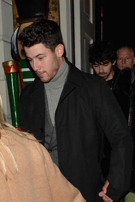 PRIYANKA CHOPRA and Nick Jonas at Sketch Restaurant in London 12/28/2018
