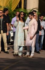 PRIYANKA CHOPRA and Nick Jonas at Wedding Celebrations in Mumbai 11/28/2018
