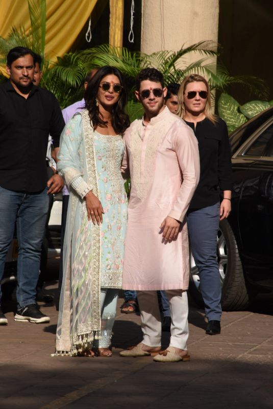 PRIYANKA CHOPRA and Nick Jonas at Wedding Celebrations in Mumbai 11/28/2018