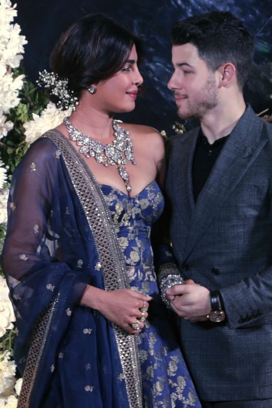 PRIYANKA CHOPRA and Nick Jonas at Wedding Reception in Mumbai 12/19/2018