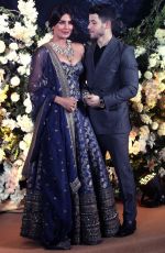 PRIYANKA CHOPRA and Nick Jonas at Wedding Reception in Mumbai 12/19/2018