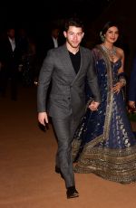 PRIYANKA CHOPRA and Nick Jonas at Wedding Reception in Mumbai 12/19/2018