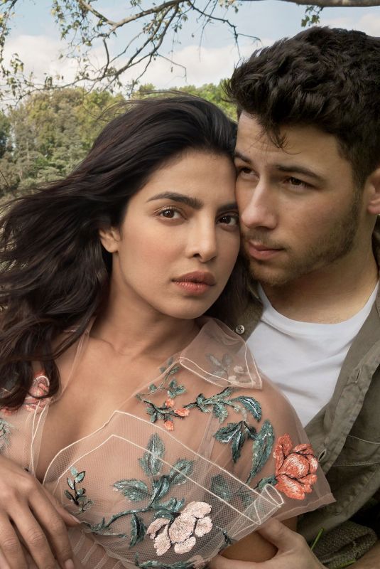 PRIYANKA CHOPRA and Nick Jonas for Vogue Magazine, January 2018