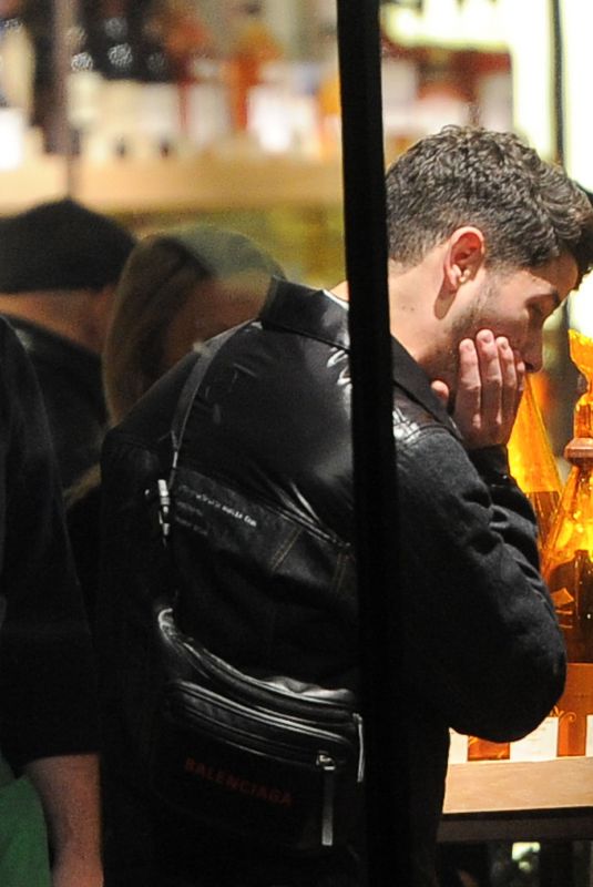 PRIYANKA CHOPRA and Nick Jonas Shopping at Hedonism Wine Warehouse in London 12/24/2018