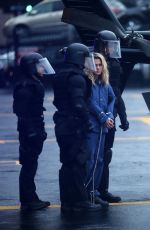 RACHEL TAYLOR on the Set of Jessica Jones, Season 3 in New York 12/14/2018