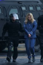 RACHEL TAYLOR on the Set of Jessica Jones, Season 3 in New York 12/14/2018