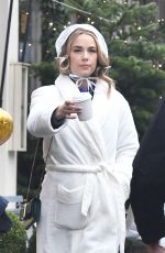REBECCA RITTENHOUSE and ZOE BOYLE on the Set of Four Weddings and a Funeral Anthology Adaptation in London 12/05/2018