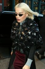 RITA ORA Arrives at Her Hotel in New York 12/18/2018