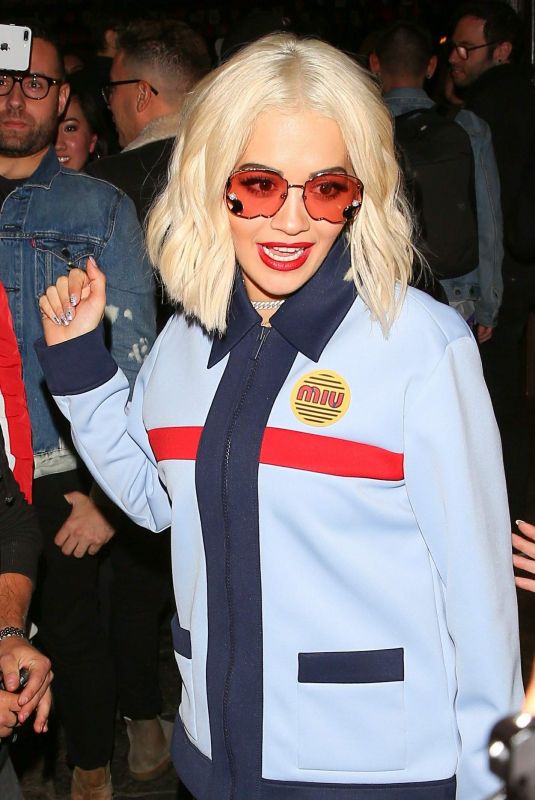 RITA ORA Arrives to Preform a Suprise Show at Abbey in West Hollwood 12/04/2018