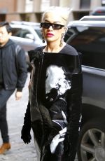 RITA ORA Arrivesa at Mercer Hotel in New York 12/17/2018