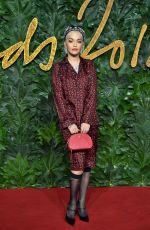 RITA ORA at British Fashion Awards in London 12/10/2018