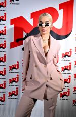 RITA ORA at C Cauet Show at NRJ Radio in Paris 12/20/2018