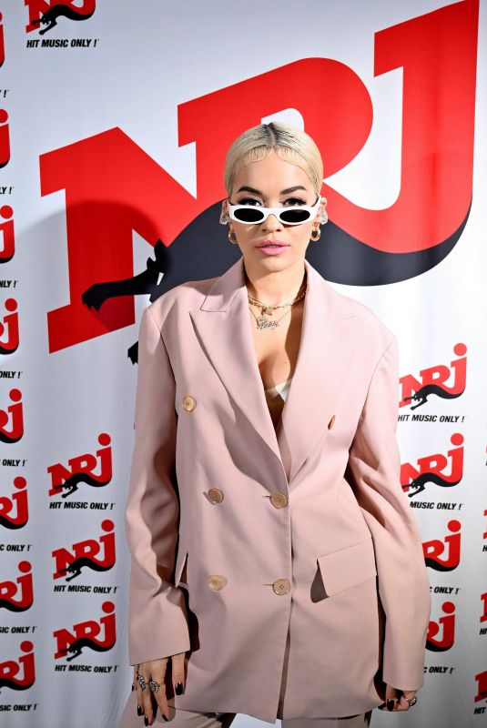 RITA ORA at C Cauet Show at NRJ Radio in Paris 12/20/2018