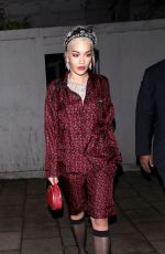 RITA ORA at Miuccia Prada Party in London 12/10/2018