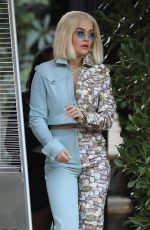 RITA ORA Leaves Hotel Bel-Air in Beverly Hills 12/04/2018