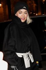 RITA ORA Night Out in Paris 12/20/2018