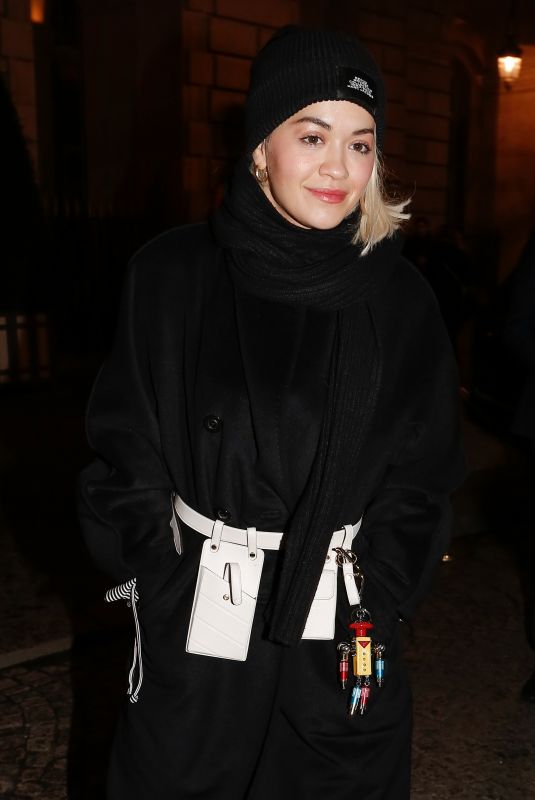 RITA ORA Night Out in Paris 12/20/2018
