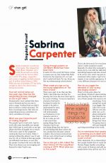 SABRINA CARPENTER in Girlfriend Magazine, Australia January 2019
