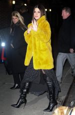 SANDRA BULLOCK Arrives at Late Show with Stephen Colbert in New York 12/17/2018