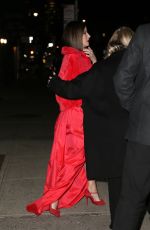 SANDRA BULLOCK Leaves Late Show with Stephen Colbert in New York 12/17/2018