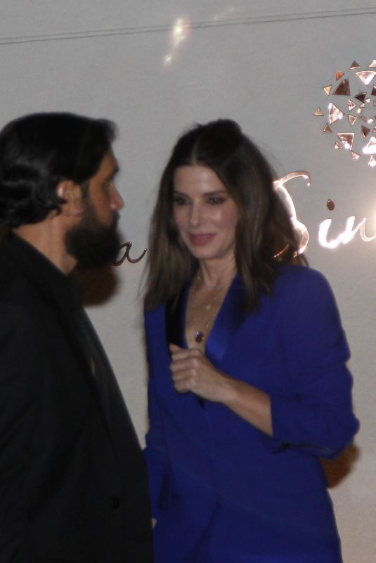 SANDRA BULLOCK Out for Dinner in Sao Paulo 12/09/2018
