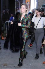 SAOIRSE RONAN Arrives at Good Morning America in New York 12/18/2018