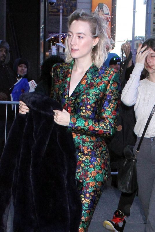SAOIRSE RONAN Arrives at Good Morning America in New York 12/18/2018