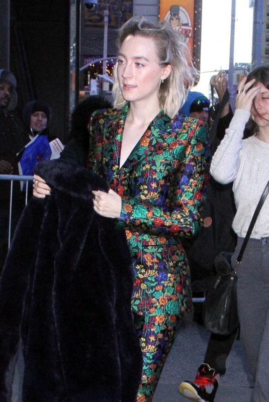 SAOIRSE RONAN Arrives at Good Morning America in New York 12/18/2018