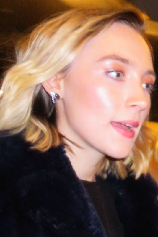 SAOIRSE RONAN Arrives at NBC Studios in New York 12/17/2018