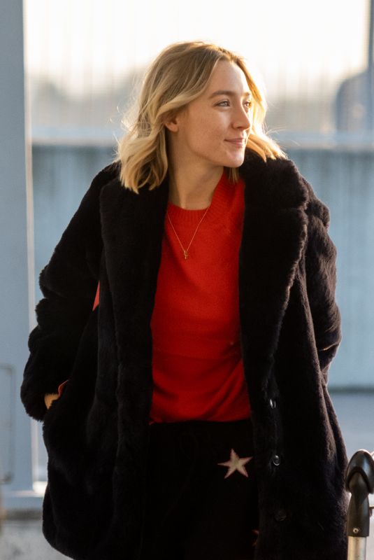 SAOIRSE RONAN at Heathrow Airport in London 12/11/2018
