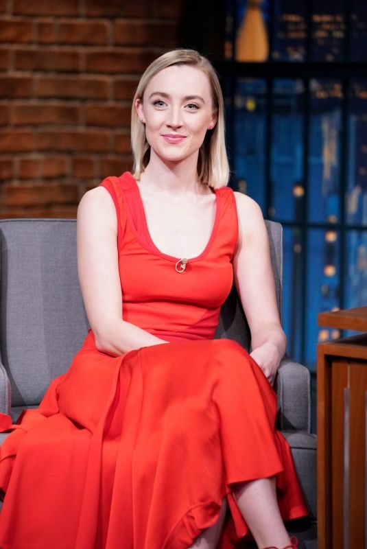 SAOIRSE RONAN at Late Night with Seth Meyers 12/17/2018