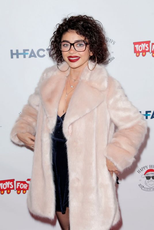 SARAH HYLAND at Winter Wonderland Toys for Tots Party in Los Angeles 12/11/2018