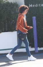SARAH HYLAND Leaves Medical Spa in Santa Monica 12/21/2018