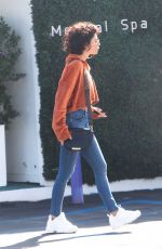 SARAH HYLAND Leaves Medical Spa in Santa Monica 12/21/2018