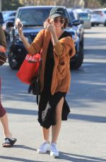 SARAH HYLAND Out Shopping in Los Angeles 12/16/2018