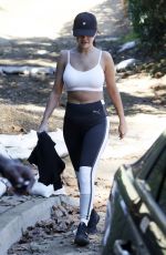 SELENA GOME in Tights Out Hiking in Malibu 12/19/2018