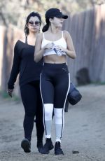 SELENA GOME in Tights Out Hiking in Malibu 12/19/2018