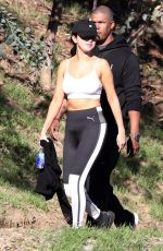 SELENA GOME in Tights Out Hiking in Malibu 12/19/2018