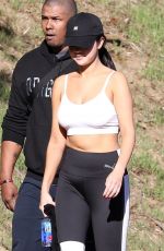 SELENA GOME in Tights Out Hiking in Malibu 12/19/2018