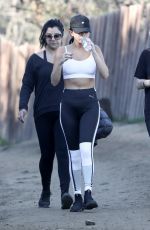 SELENA GOME in Tights Out Hiking in Malibu 12/19/2018