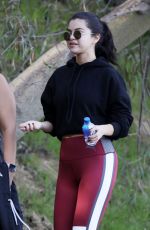SELENA GOMES Hiking in Los Angeles 12/22/2018