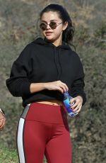 SELENA GOMES Hiking in Los Angeles 12/22/2018