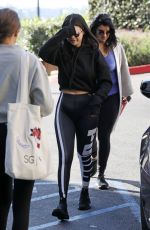 SELENA GOMEZ Arrives at a Gym in Los Angeles 12/31/2018