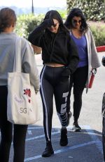 SELENA GOMEZ Arrives at a Gym in Los Angeles 12/31/2018