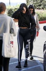 SELENA GOMEZ Arrives at a Gym in Los Angeles 12/31/2018